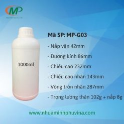 Chai nhựa 1 lít MP-G03
