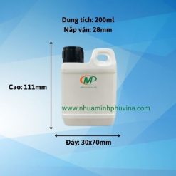 Can nhựa HDPE 200ml MP-TG22