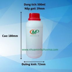 Chai nhựa HDPE 500ml MP-A02