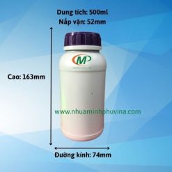 Chai nhựa HDPE tròn 500ml MP-B02