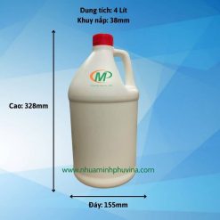 Can nhựa HDPE 4 lít có tay cầm MP-CA042