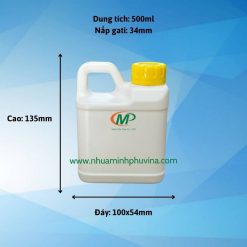 Can nhựa HDPE 500ml MP-CA500