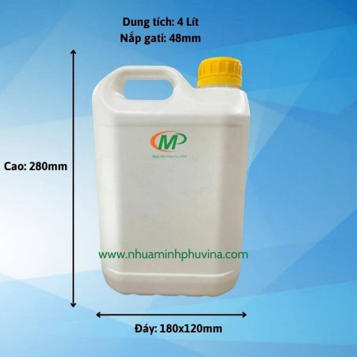 Can nhựa HDPE vuông 4 lít MP-CA041