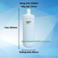 Chai nhựa HDPE 1 lít đựng nước tẩy MP-TG176