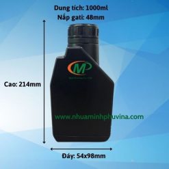 Chai nhựa HDPE đựng dầu nhớt 1000ml MP-TG1000