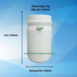 Hủ nhựa HDPE 2kg MP-HU147