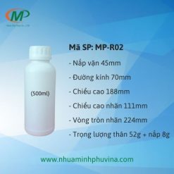 Chai nhựa HDPE 500ml MP-R02