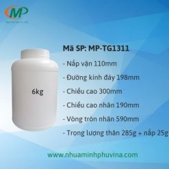 Hủ nhựa HDPE 6kg MP-TG1311
