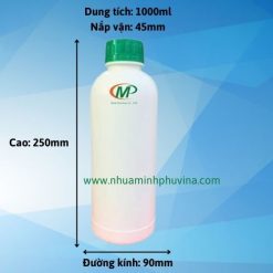 Chai nhựa HDPE tròn 1000ml MP-R03