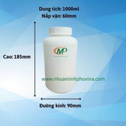 Chai nhựa HDPE 1000ml MP-TG166